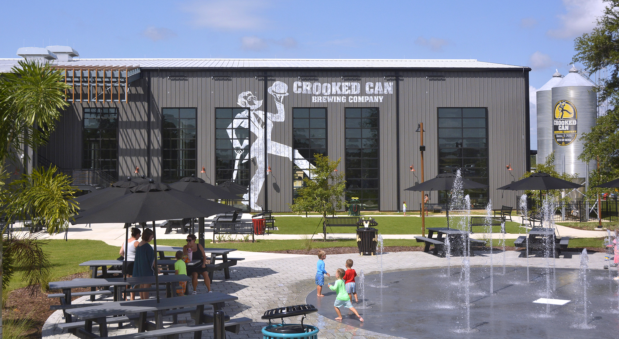 An exterior of Crooked Can Brewing Co.'s Minneola market
